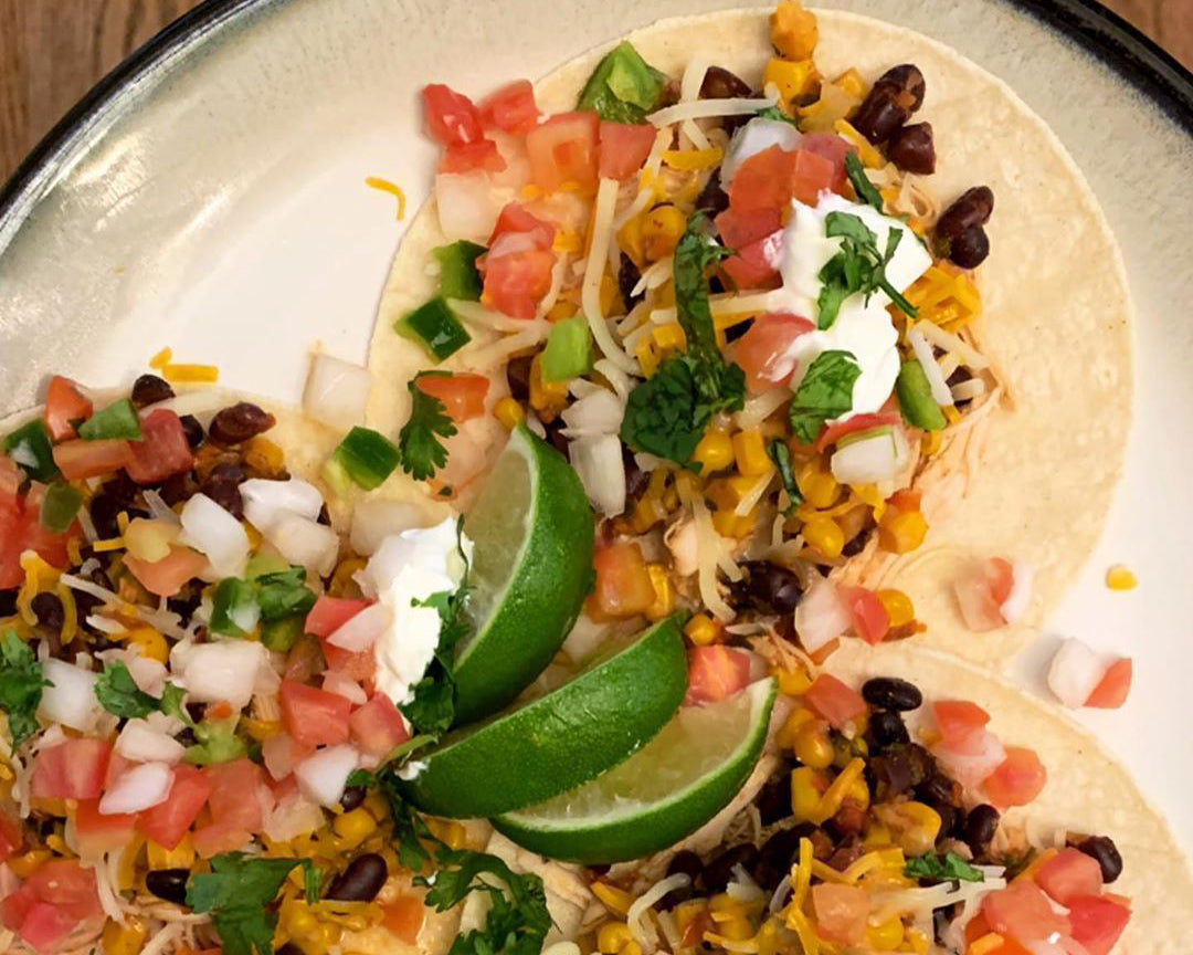 Slow Cooker Cilantro Lime Chicken Tacos