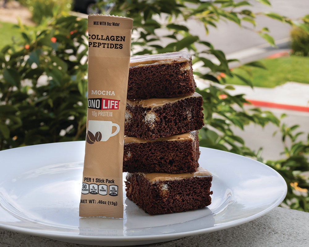 Coconut Flour Brownies and Peanut Butter Frosting