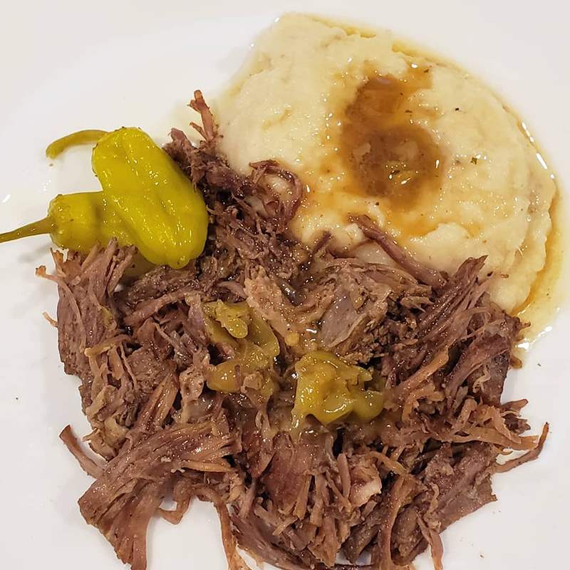 Instant Pot Mississippi Pot Roast & Garlic Mashed Caulitatoes