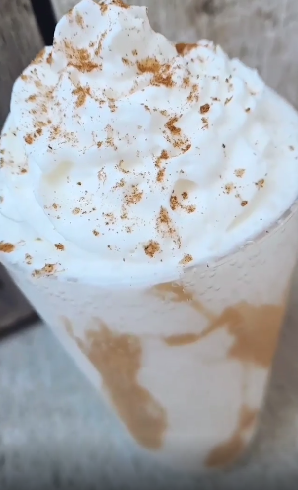 White Chocolate Pumpkin Spice Frappuccino